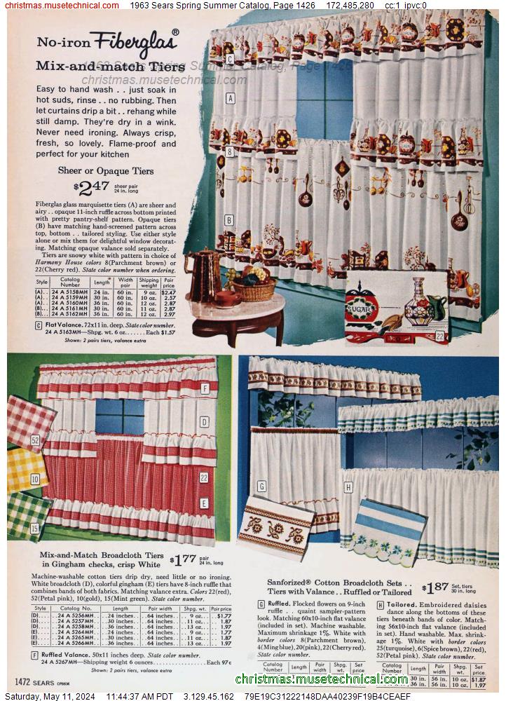 1963 Sears Spring Summer Catalog, Page 1426