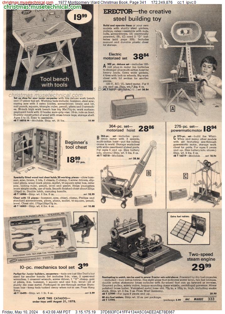 1977 Montgomery Ward Christmas Book, Page 341