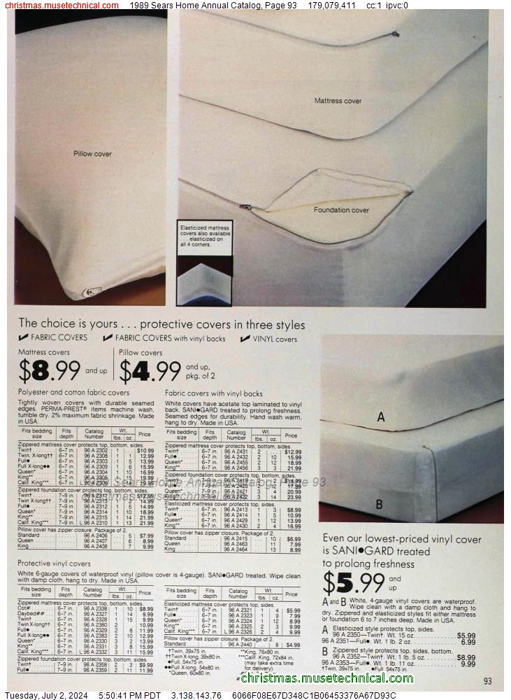 1989 Sears Home Annual Catalog, Page 93