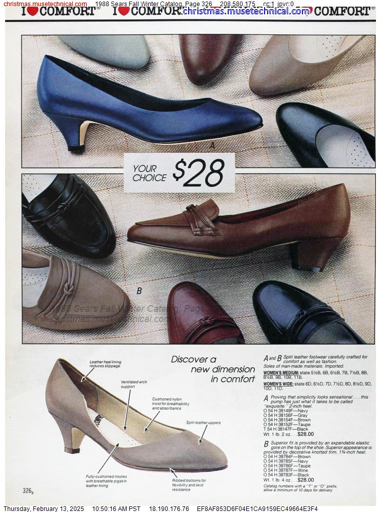 1988 Sears Fall Winter Catalog, Page 326