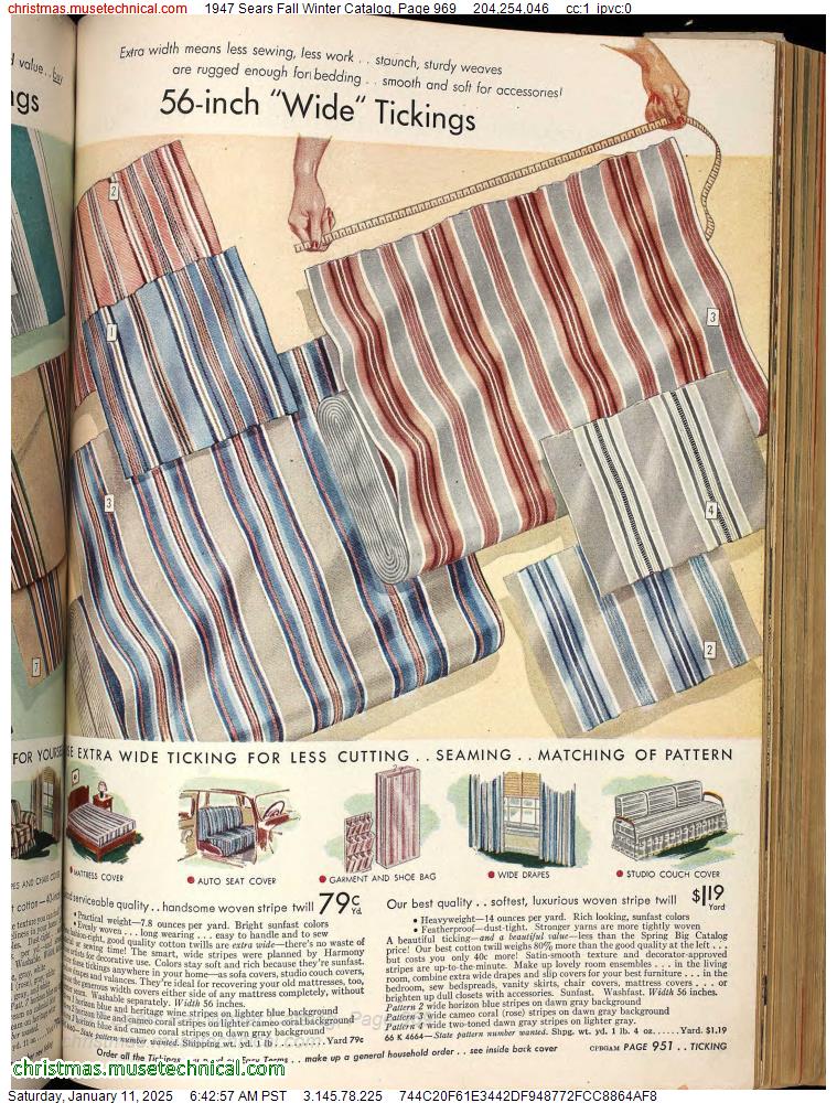 1947 Sears Fall Winter Catalog, Page 969