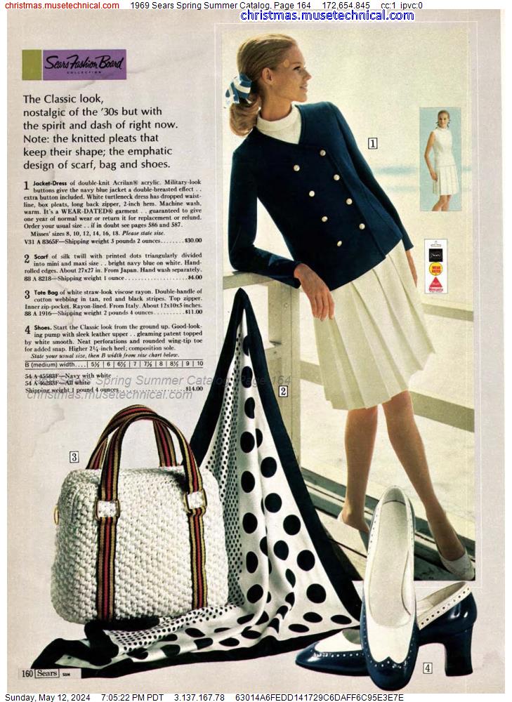 1969 Sears Spring Summer Catalog, Page 164