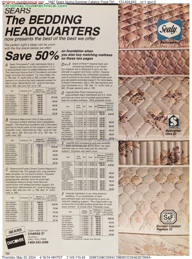 1987 Sears Spring Summer Catalog, Page 791