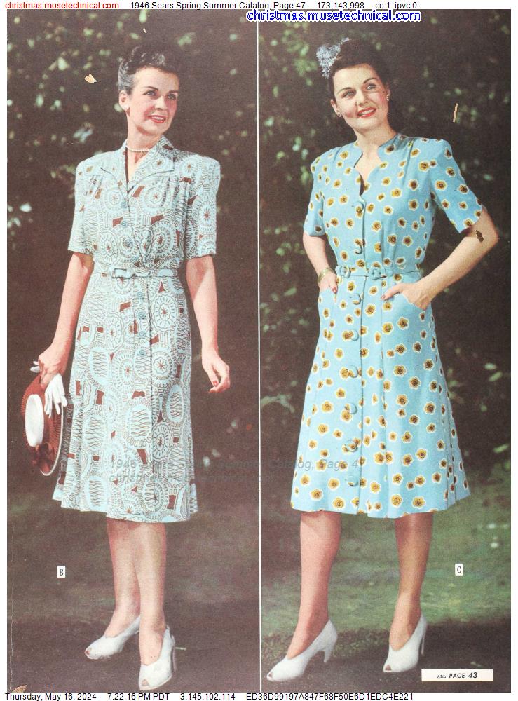 1946 Sears Spring Summer Catalog, Page 47