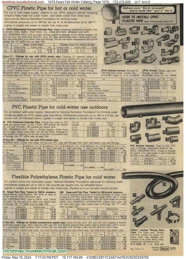 1979 Sears Fall Winter Catalog, Page 1079