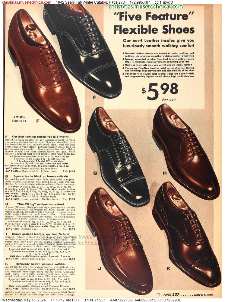 1942 Sears Fall Winter Catalog, Page 273