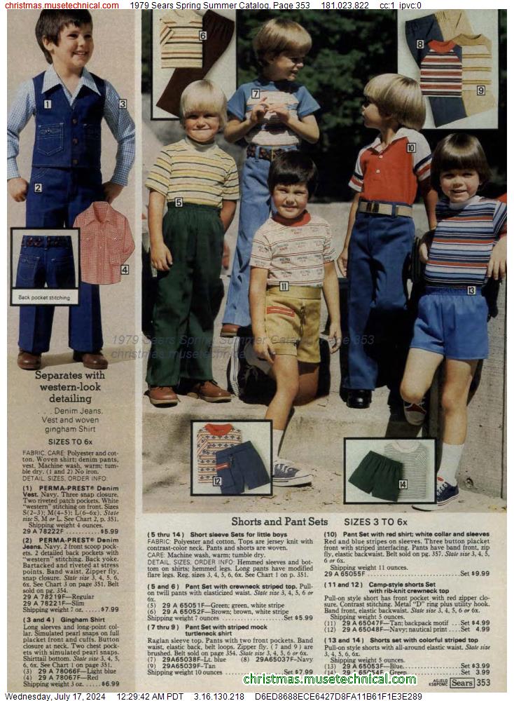 1979 Sears Spring Summer Catalog, Page 353
