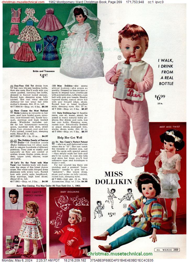 1962 Montgomery Ward Christmas Book, Page 269