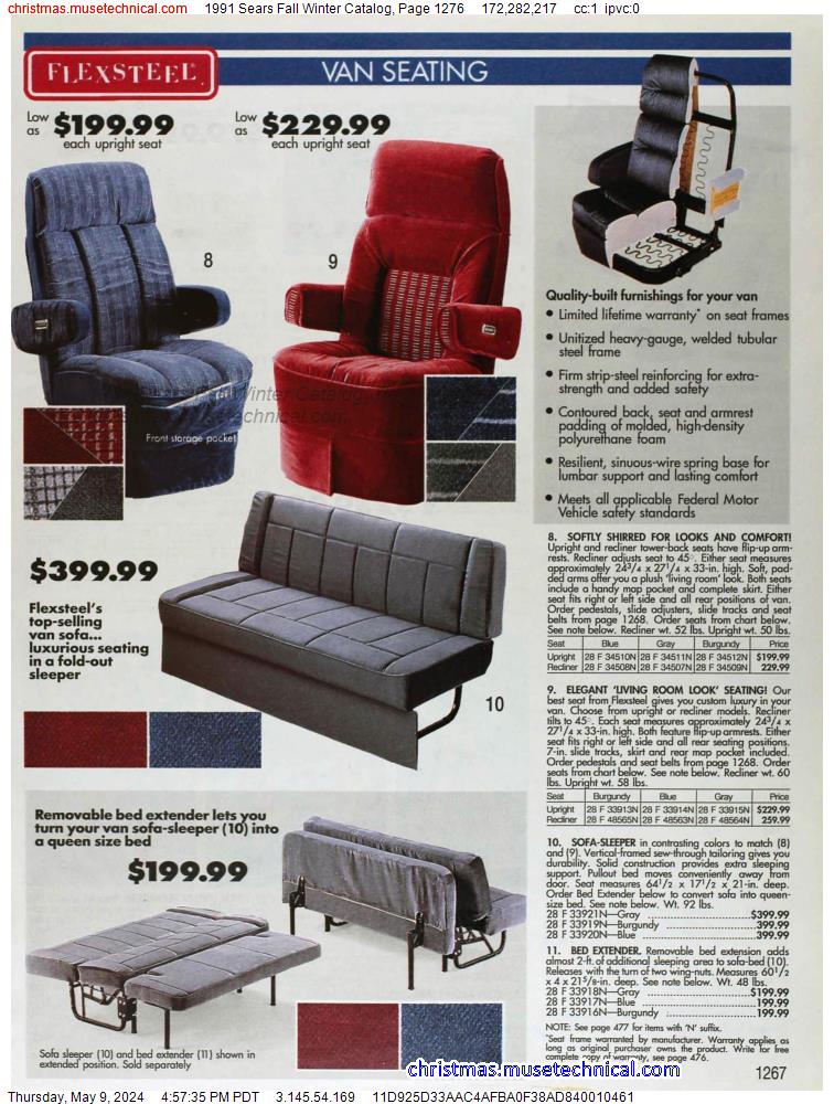 1991 Sears Fall Winter Catalog, Page 1276