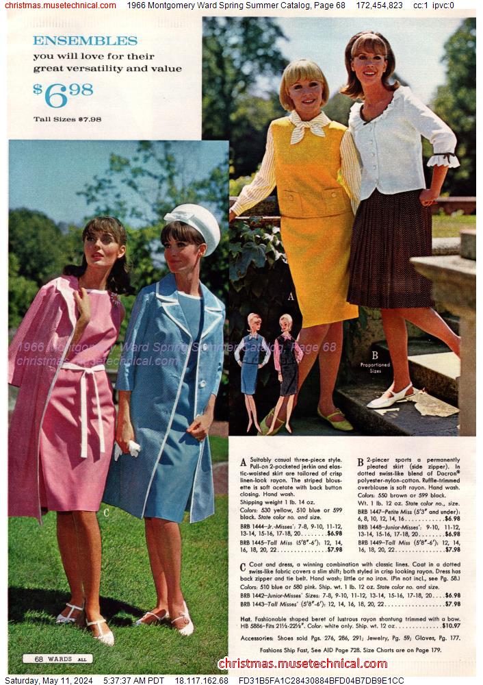 1966 Montgomery Ward Spring Summer Catalog, Page 68
