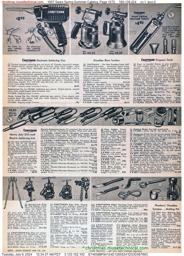 1957 Sears Spring Summer Catalog, Page 1272