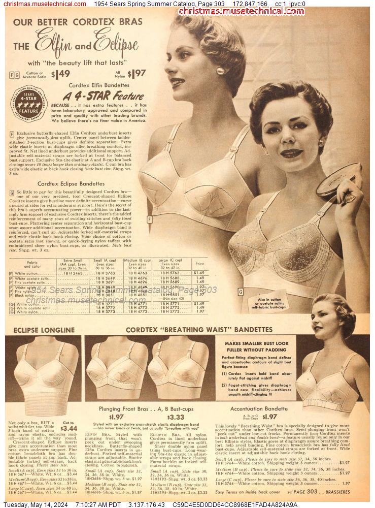 1954 Sears Spring Summer Catalog, Page 303
