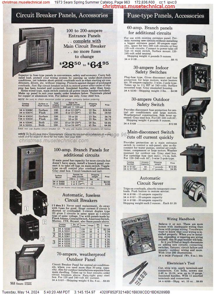 1973 Sears Spring Summer Catalog, Page 963