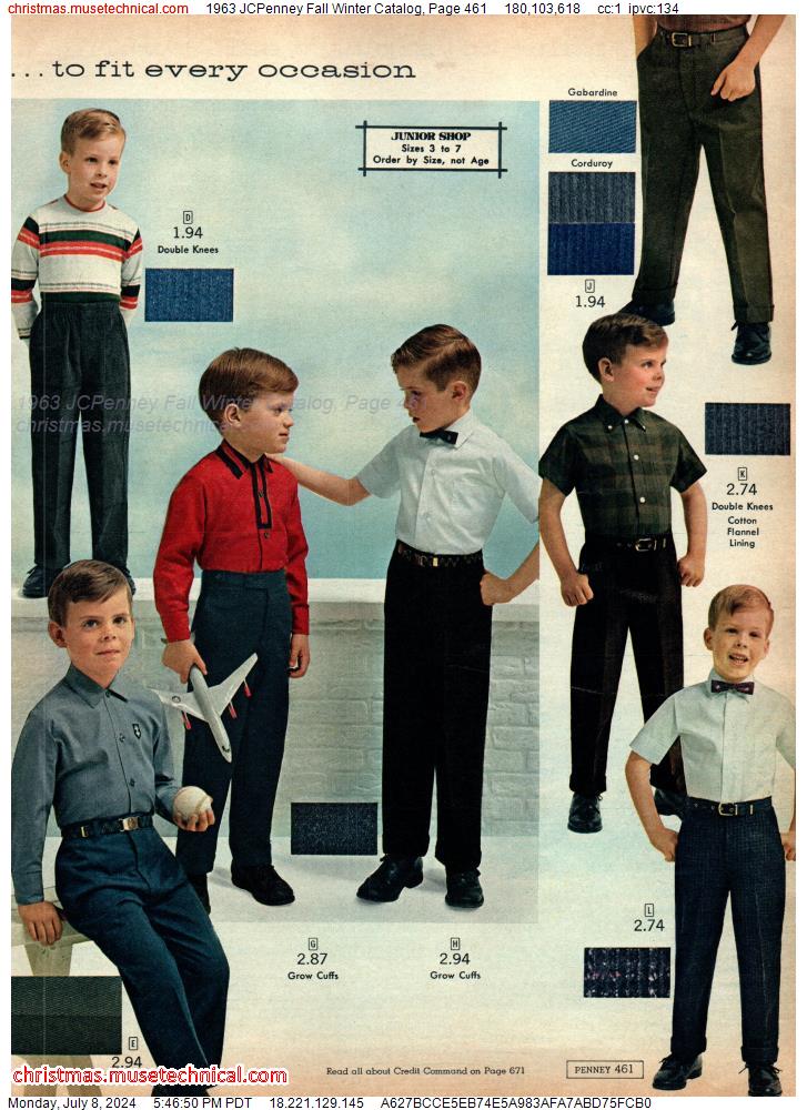 1963 JCPenney Fall Winter Catalog, Page 461