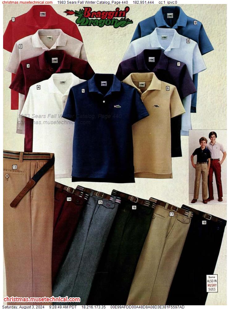 1983 Sears Fall Winter Catalog, Page 440