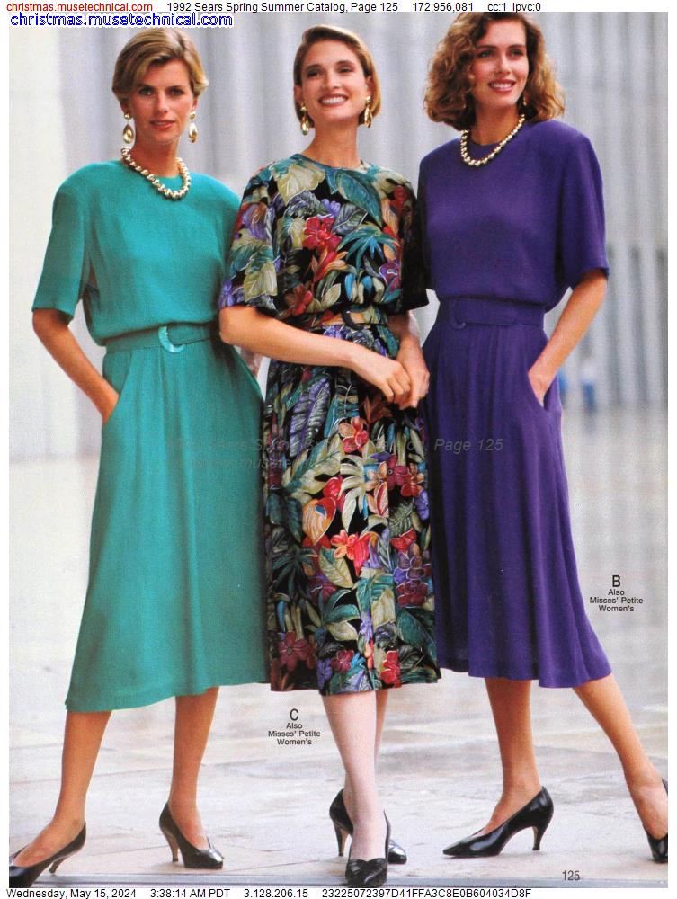 1992 Sears Spring Summer Catalog, Page 125