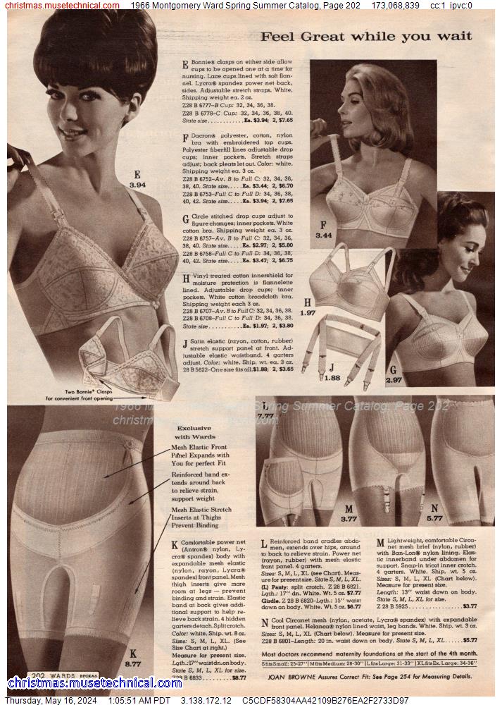 1966 Montgomery Ward Spring Summer Catalog, Page 202