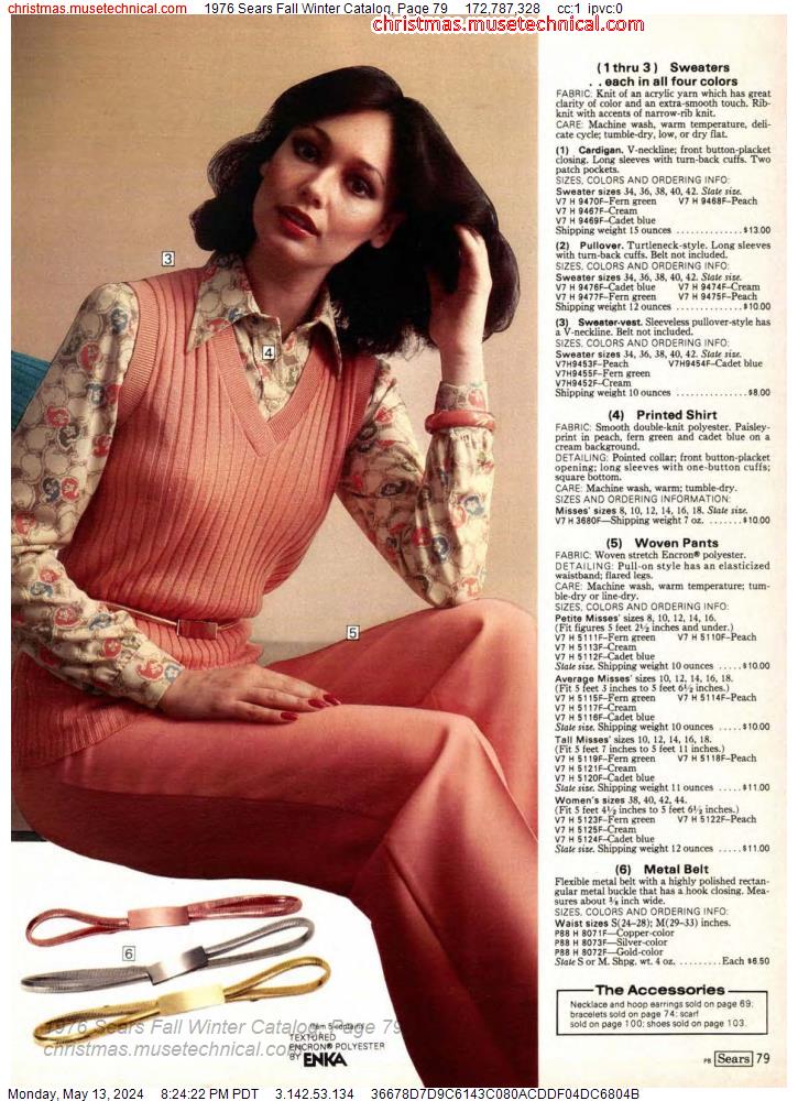 1976 Sears Fall Winter Catalog, Page 79