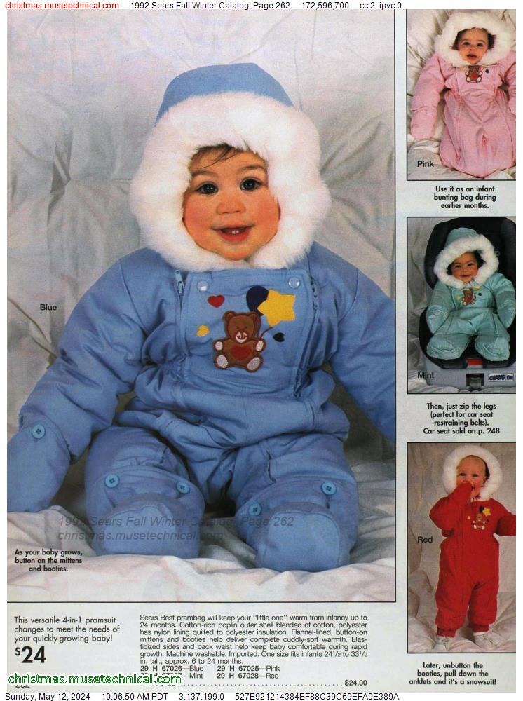 1992 Sears Fall Winter Catalog, Page 262