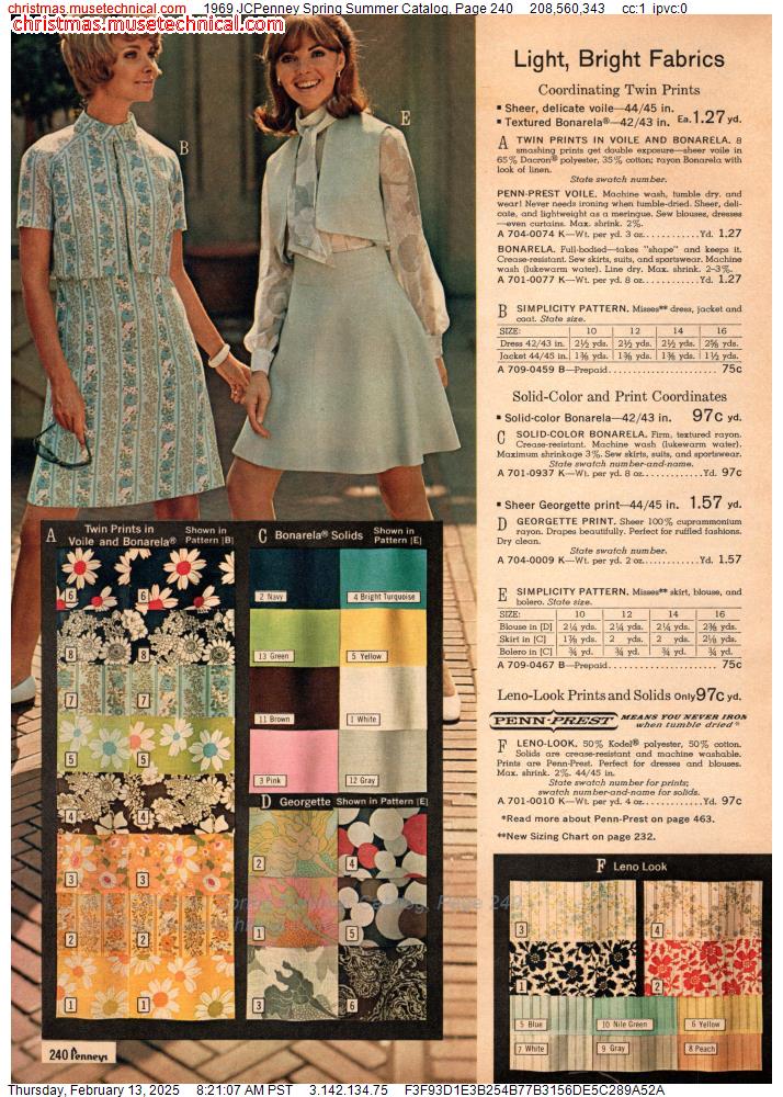 1969 JCPenney Spring Summer Catalog, Page 240