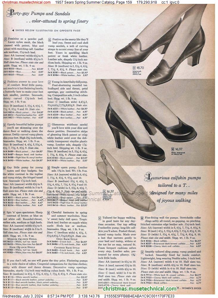 1957 Sears Spring Summer Catalog, Page 159