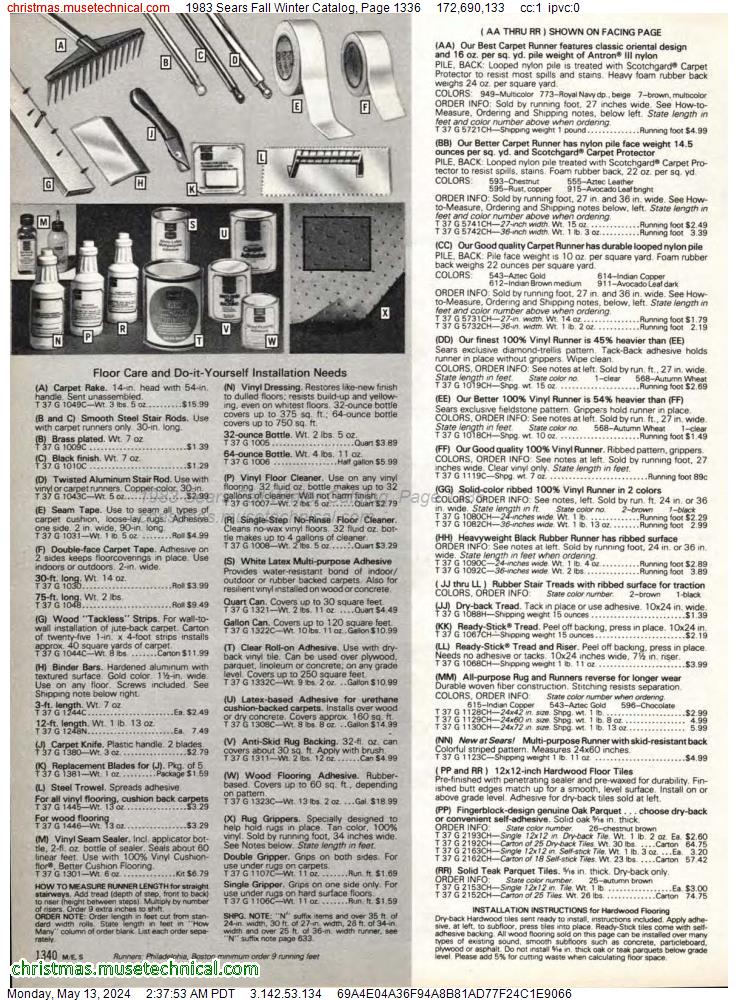 1983 Sears Fall Winter Catalog, Page 1336