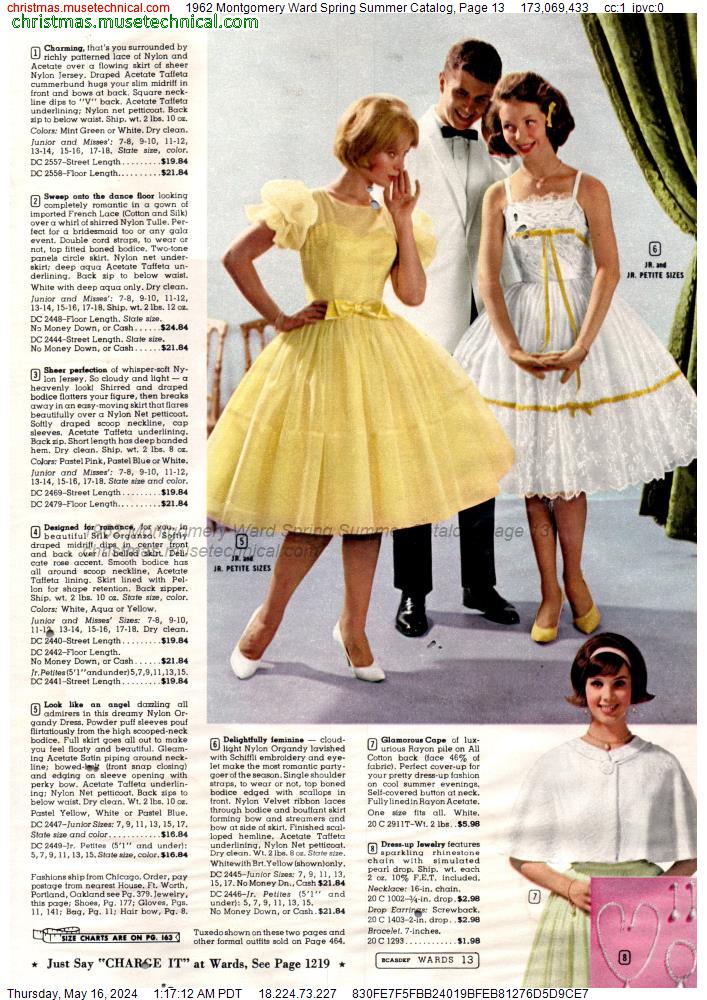 1962 Montgomery Ward Spring Summer Catalog Page 13 Catalogs And Wishbooks 