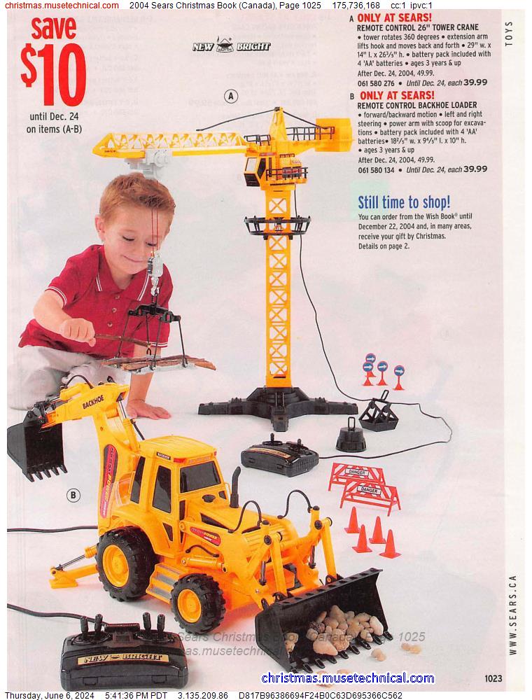 2004 Sears Christmas Book (Canada), Page 1025