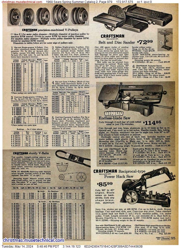 1968 Sears Spring Summer Catalog 2, Page 979
