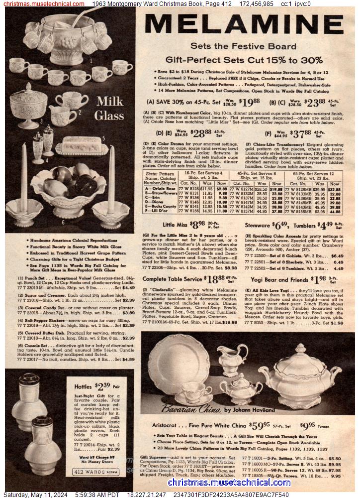 1963 Montgomery Ward Christmas Book, Page 412
