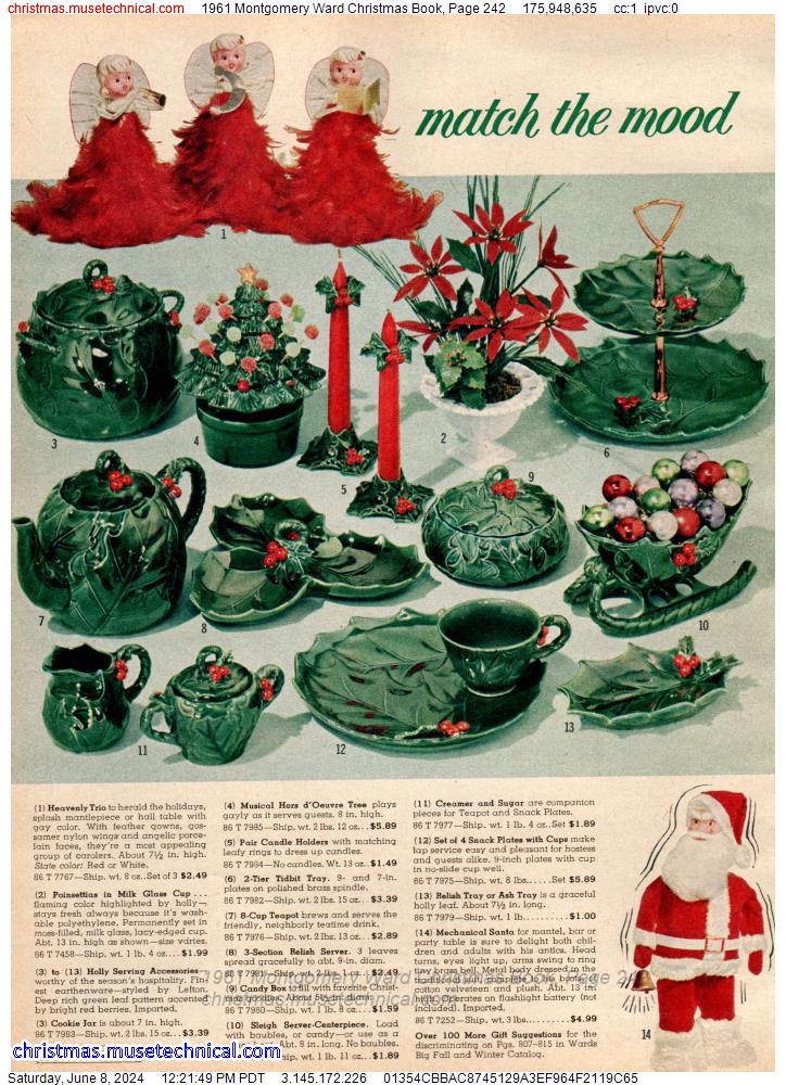 1961 Montgomery Ward Christmas Book, Page 242