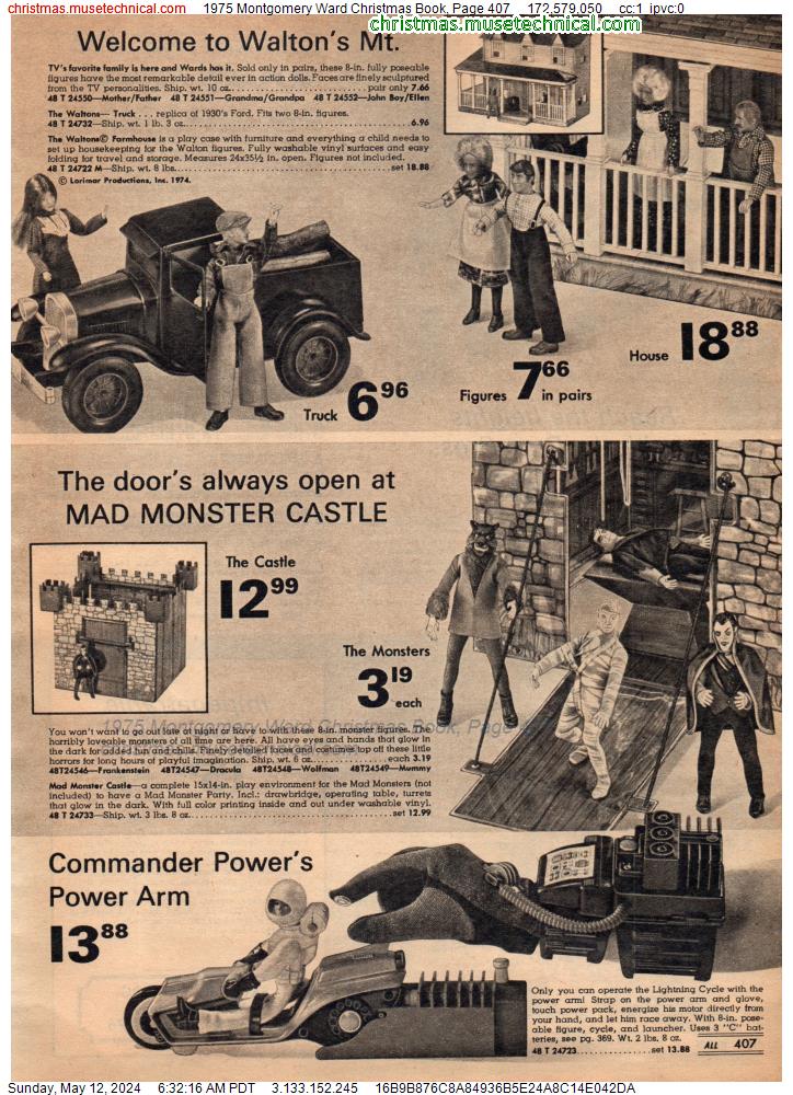 1975 Montgomery Ward Christmas Book, Page 407