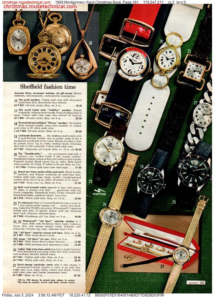 1968 Montgomery Ward Christmas Book, Page 181