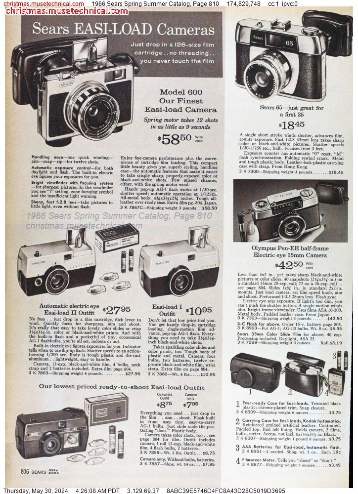 1966 Sears Spring Summer Catalog, Page 810