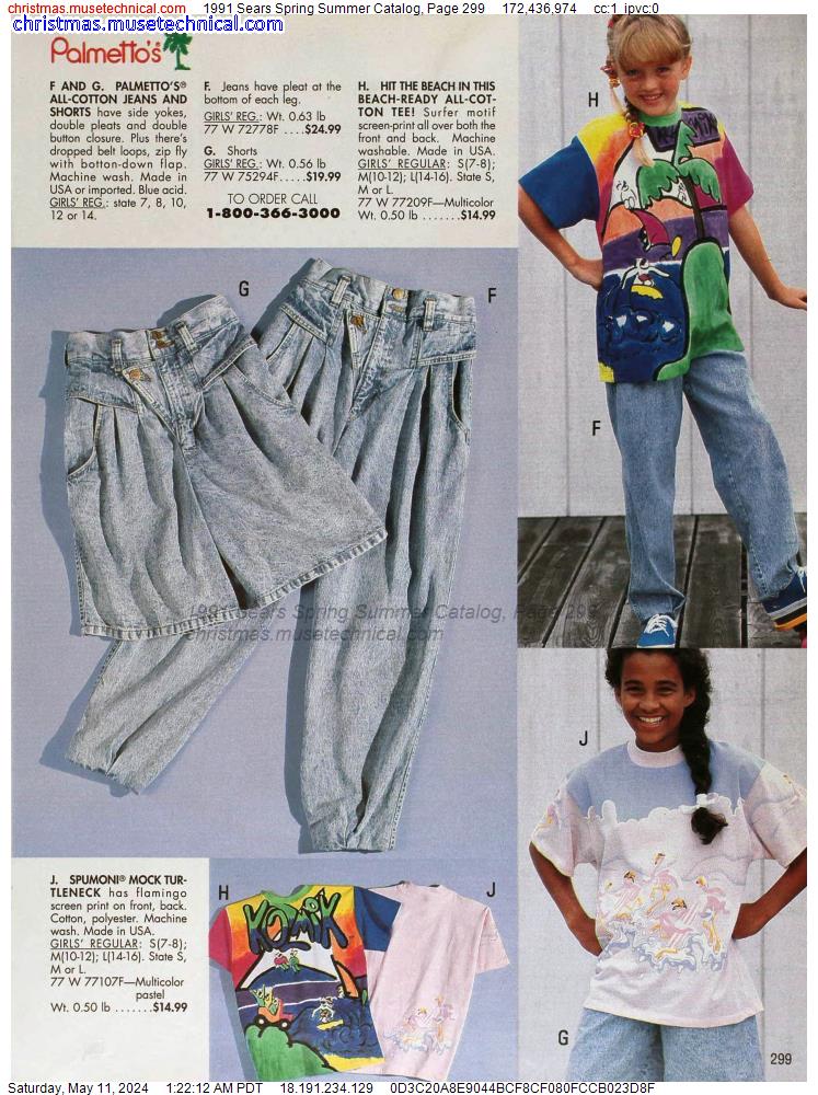 1991 Sears Spring Summer Catalog, Page 299