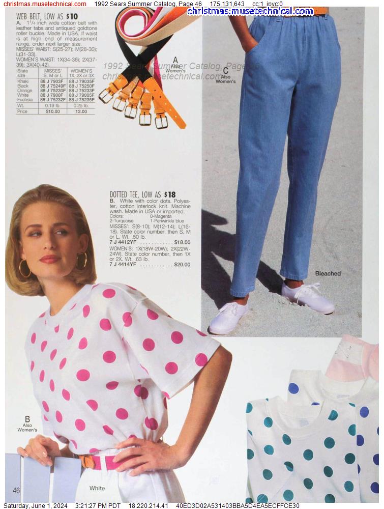 1992 Sears Summer Catalog, Page 46