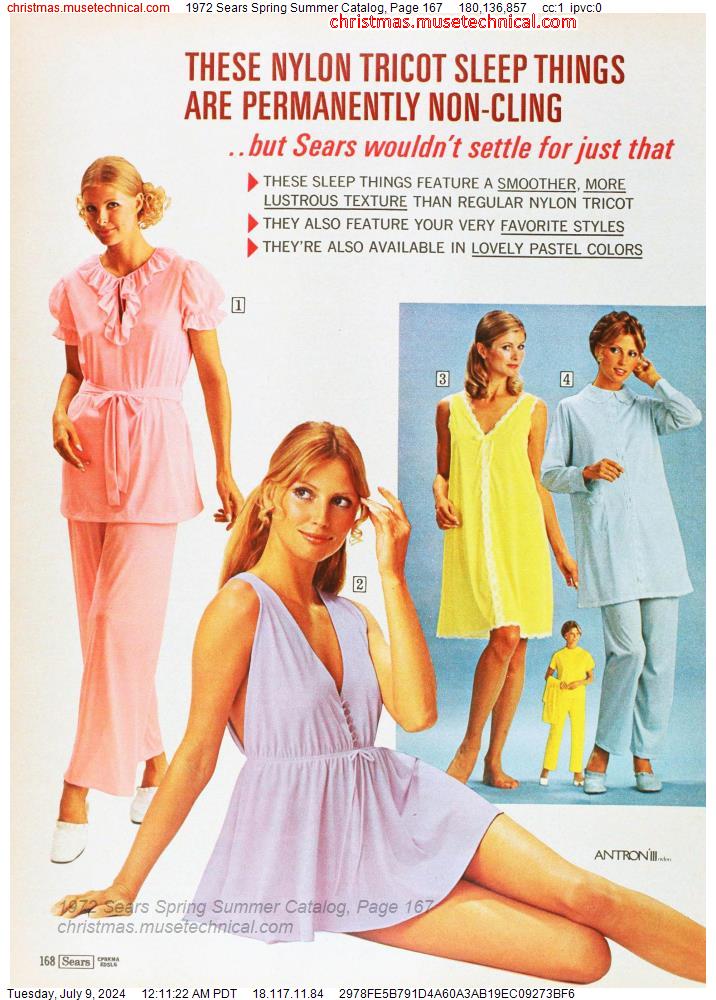 1972 Sears Spring Summer Catalog, Page 167