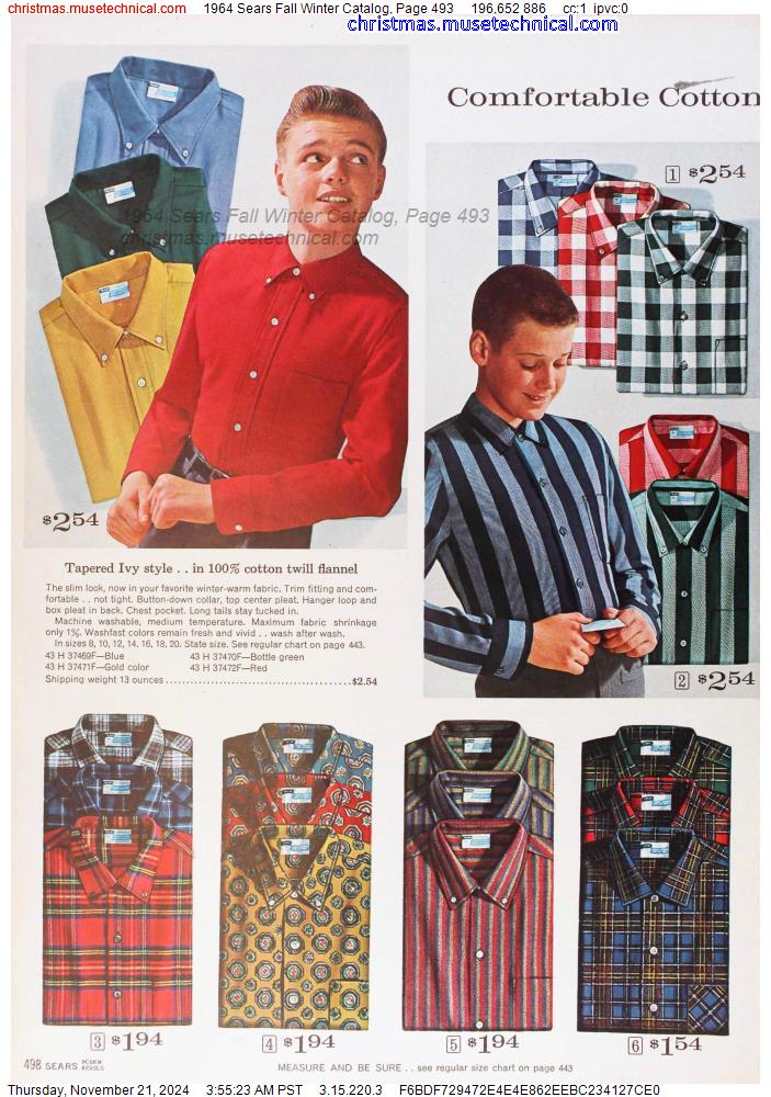 1964 Sears Fall Winter Catalog, Page 493