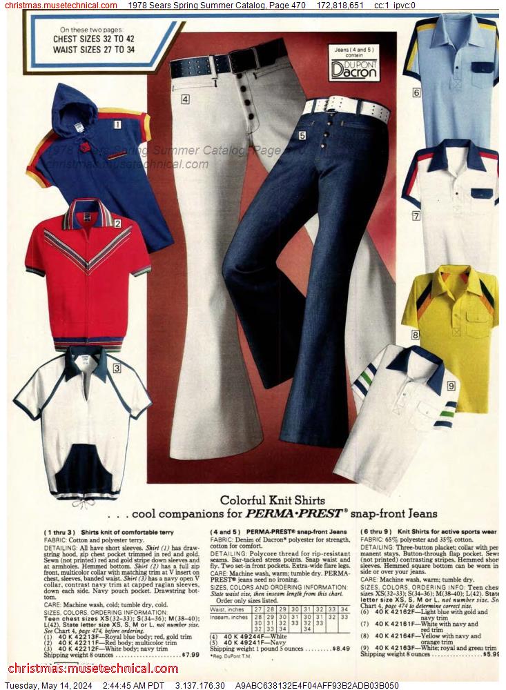 1978 Sears Spring Summer Catalog, Page 470