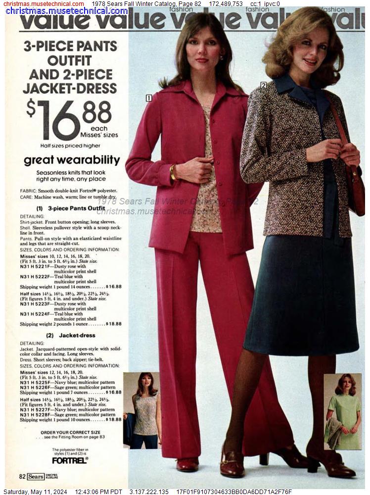 1978 Sears Fall Winter Catalog, Page 82