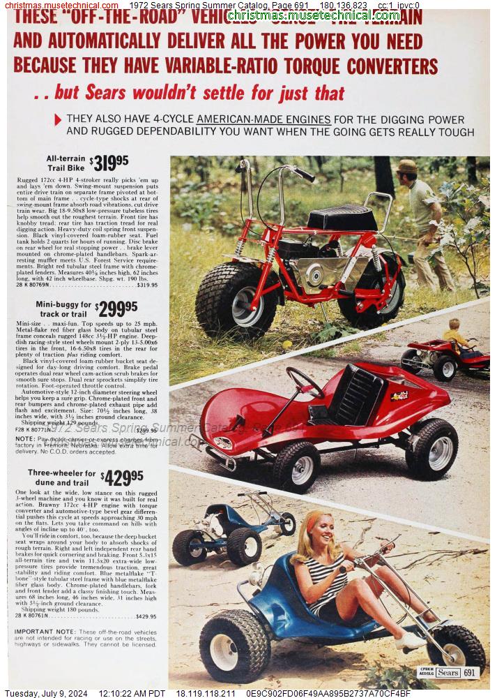 1972 Sears Spring Summer Catalog, Page 691