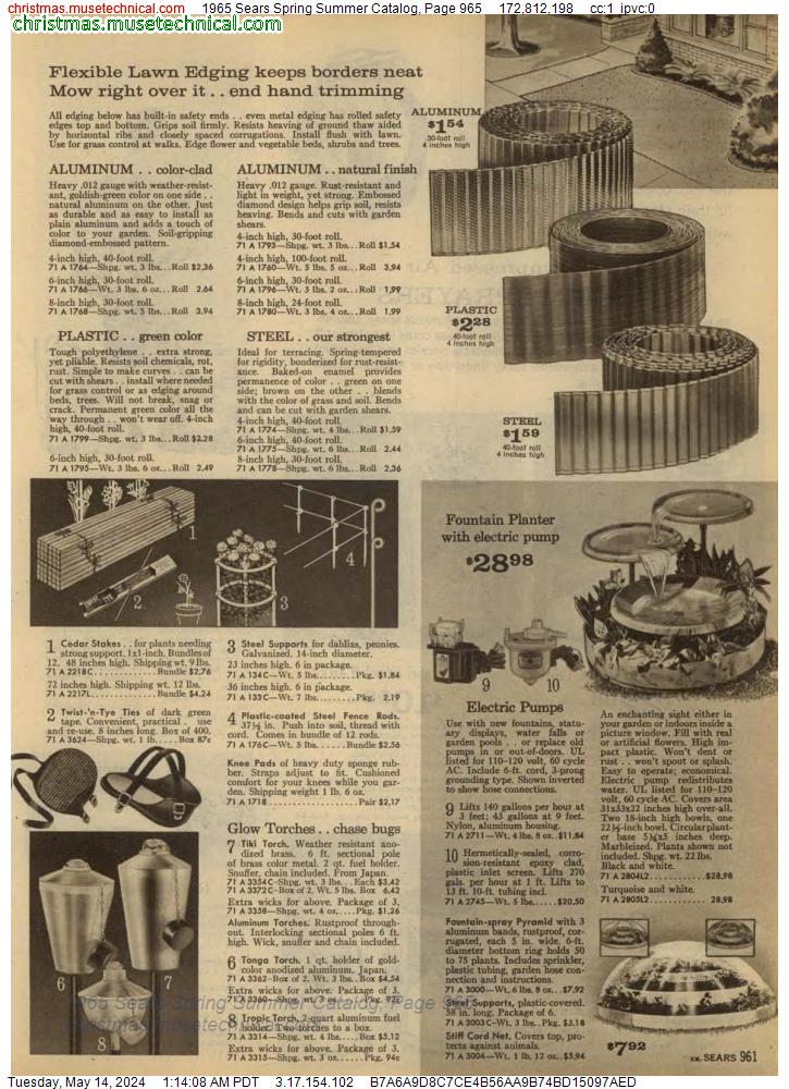 1965 Sears Spring Summer Catalog, Page 965