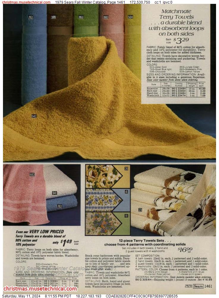 1979 Sears Fall Winter Catalog, Page 1461