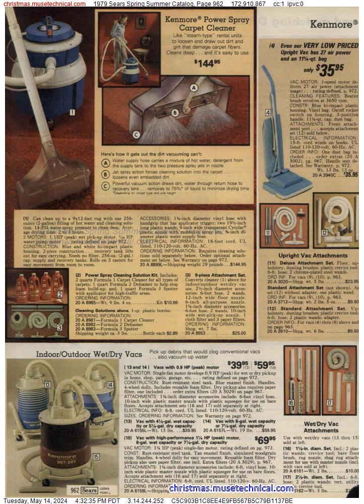 1979 Sears Spring Summer Catalog, Page 962