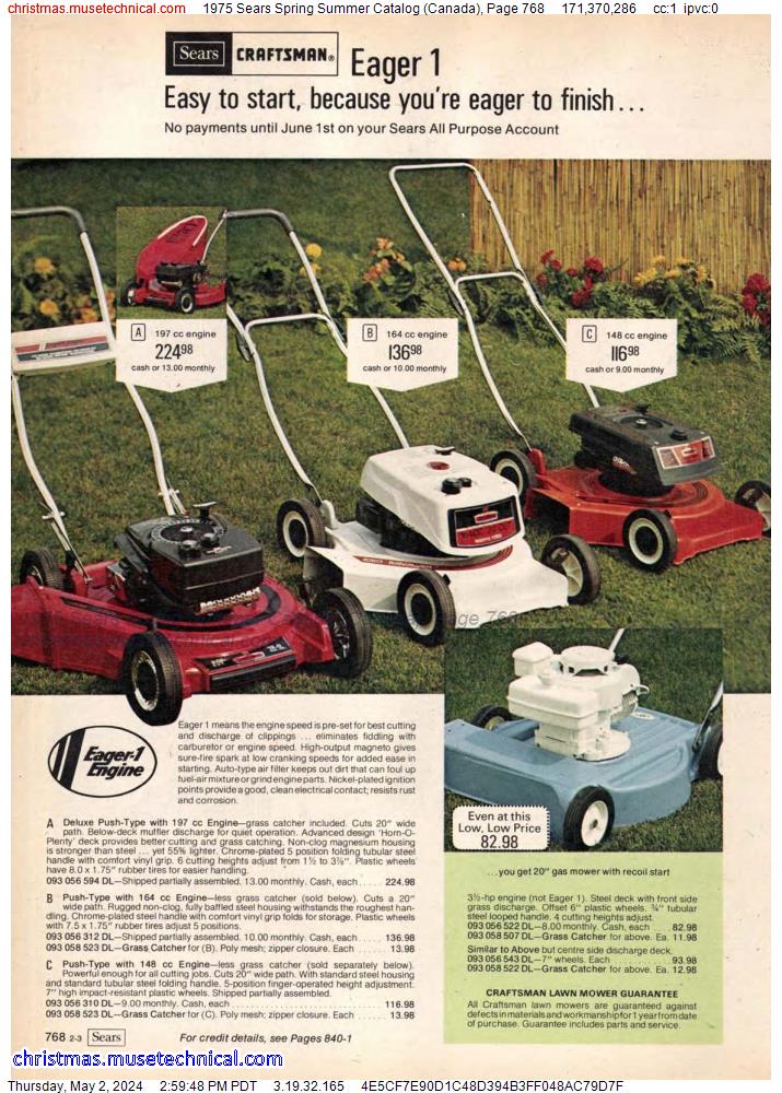1975 Sears Spring Summer Catalog (Canada), Page 768