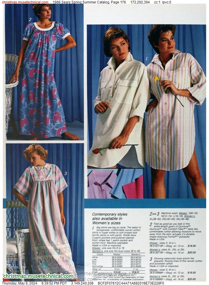 1986 Sears Spring Summer Catalog, Page 176