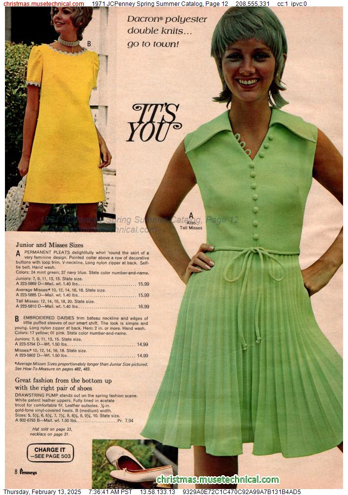 1971 JCPenney Spring Summer Catalog, Page 12