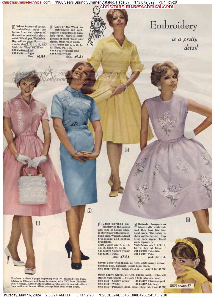 1960 Sears Spring Summer Catalog, Page 37