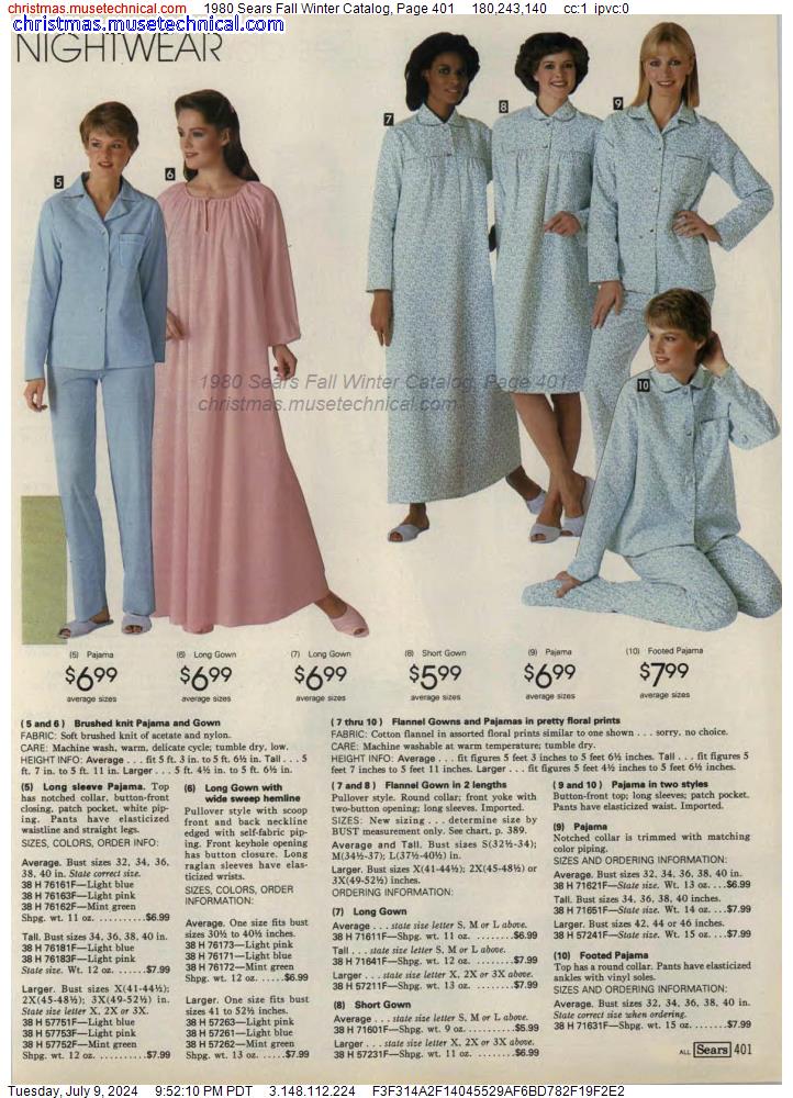 1980 Sears Fall Winter Catalog, Page 401