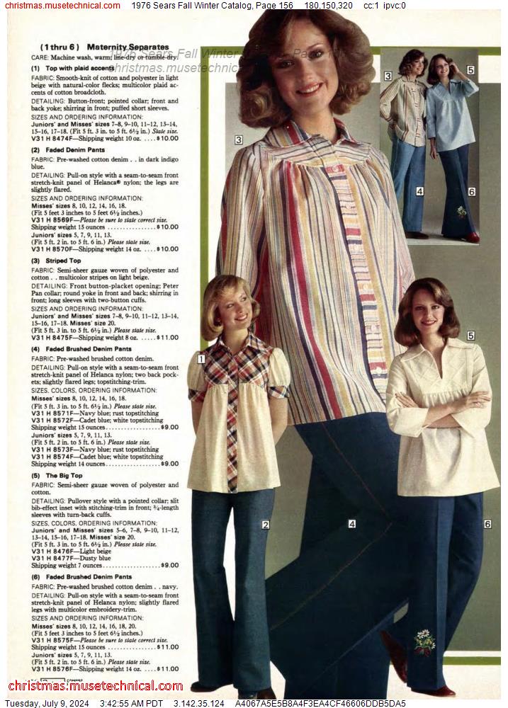 1976 Sears Fall Winter Catalog, Page 156